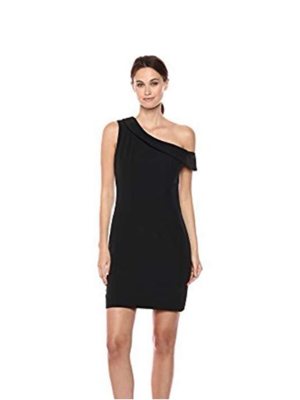 Milly Cressida One Shoulder Dress black